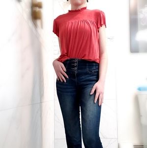 Orange top, size xs